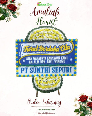 Papan Bunga Duka di Laban